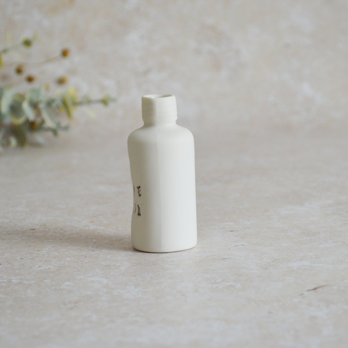 Sample* Discontinued* I Love You Small Bottle | Porcelain | Valentines Keepsake (A104)