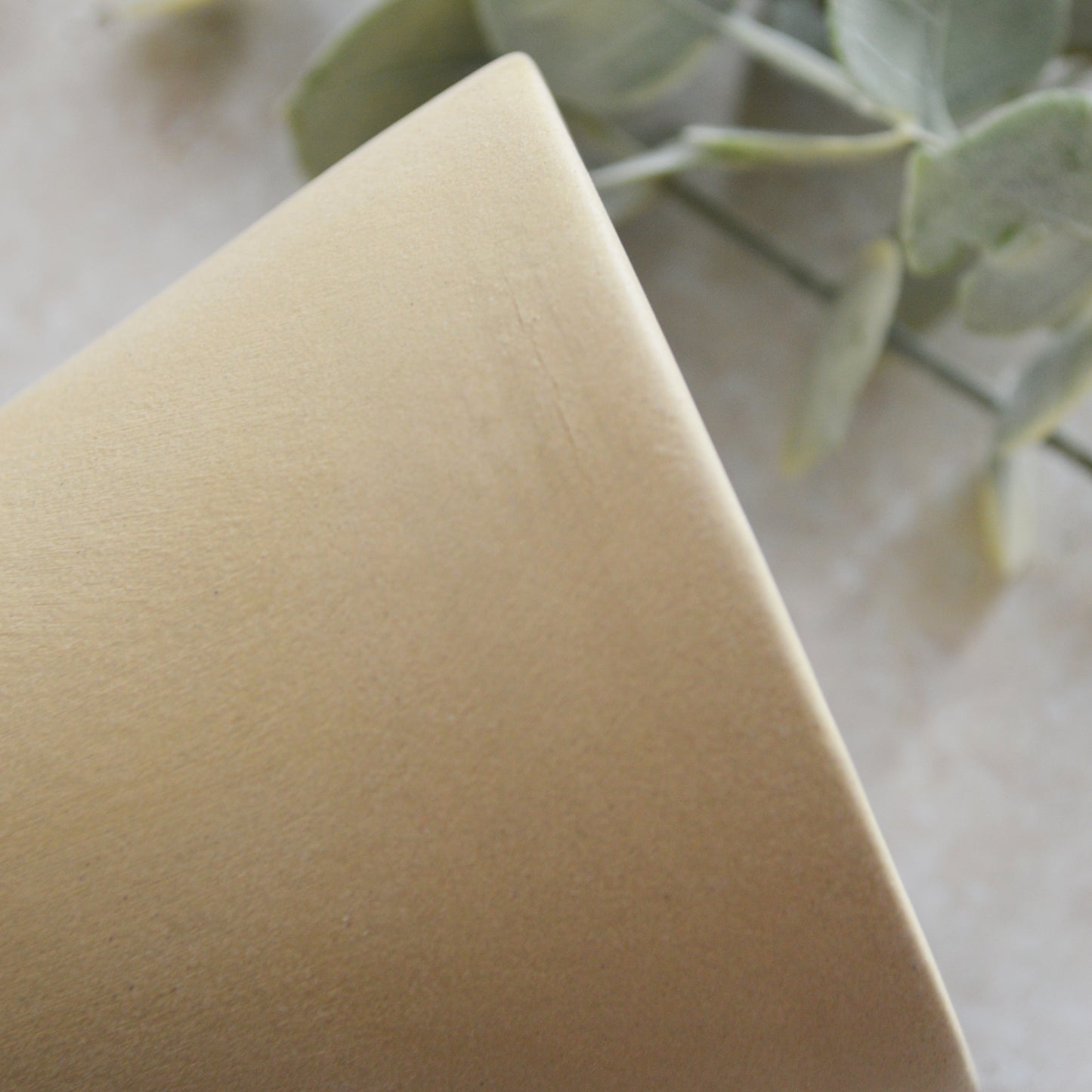 Seconds* Discontinued* Pastel Brown Angled Ceramic Vase With A Gold Embossed Heart | Stoneware Vase | Flower Vase (A59)