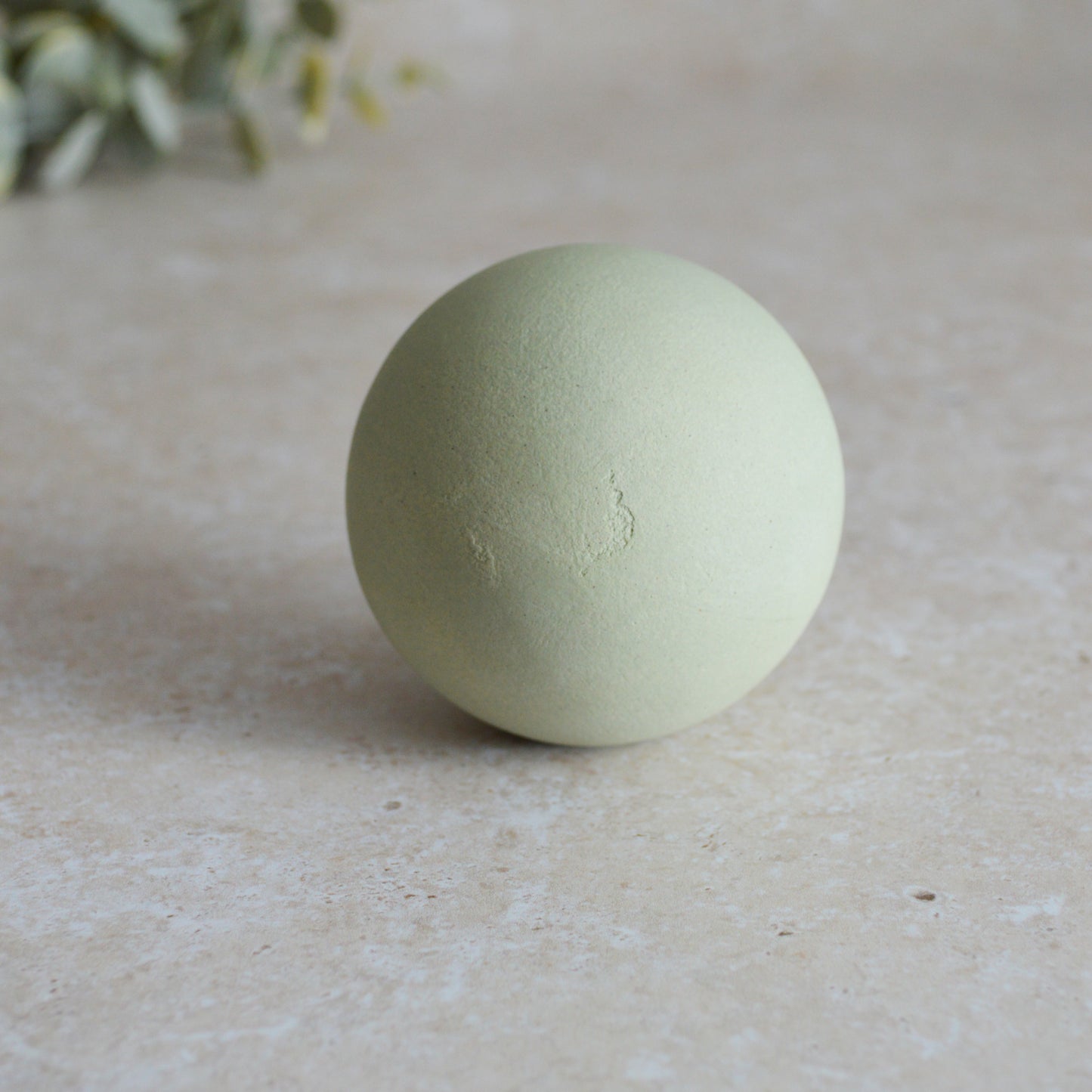 Seconds* MINT Large Pastel Bauble With A Gold Heart | Stoneware | Hanging Christmas Decorations | Christmas Tree Decor (A6)