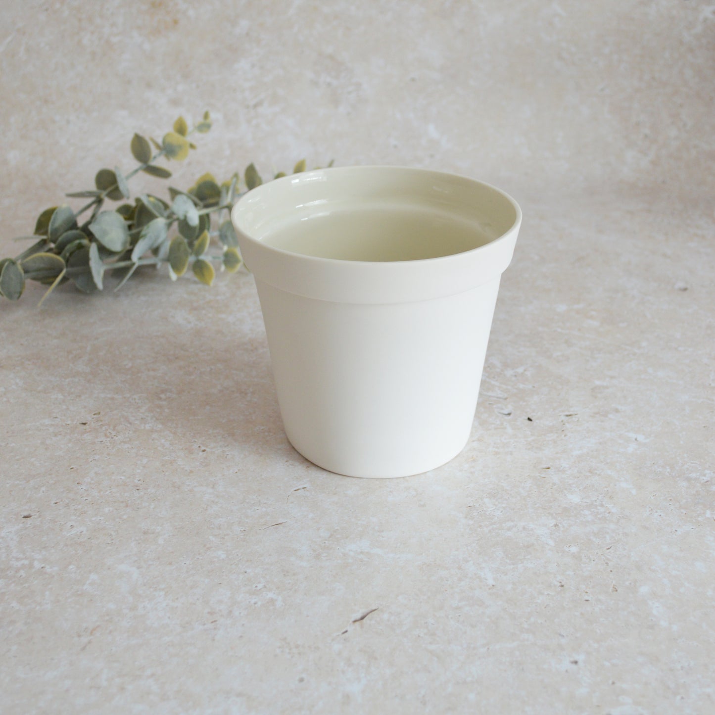 Discontinued* Small Flower Pot With A Gold Heart Made From Porcelain | Flower Pot | White Flower Pot | Porcelain (B86)