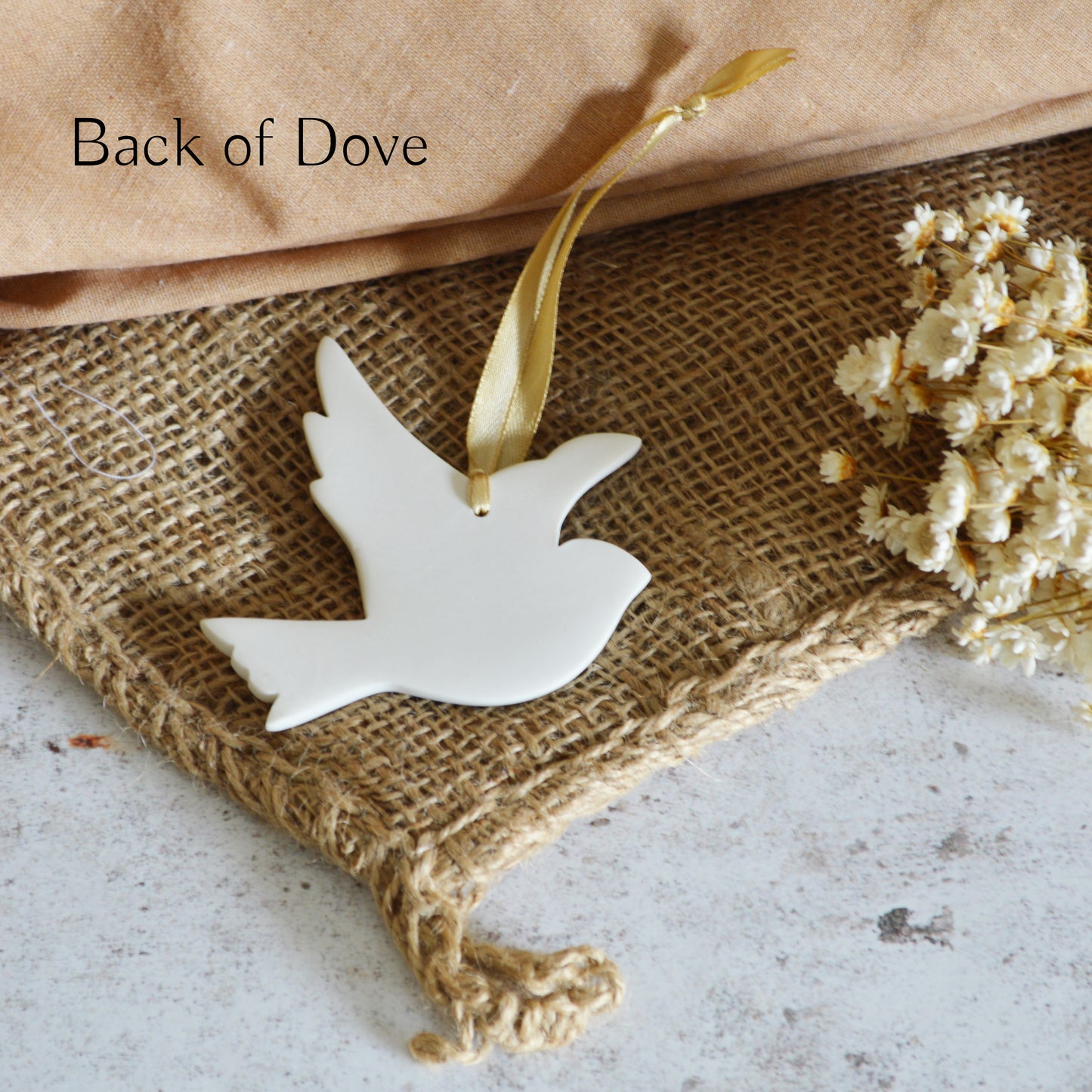 Delicate Porcelain Dove | Hanging Decoration | Christmas Decor | Tree Ornament