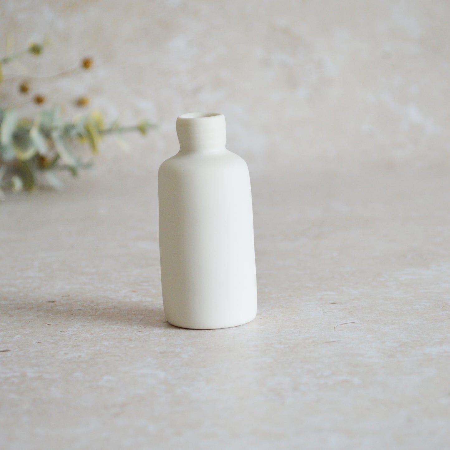 Seconds* Discontinued* I Love You Small Bottle With A Gold Heart | Porcelain | Valentines Keepsake (A106)