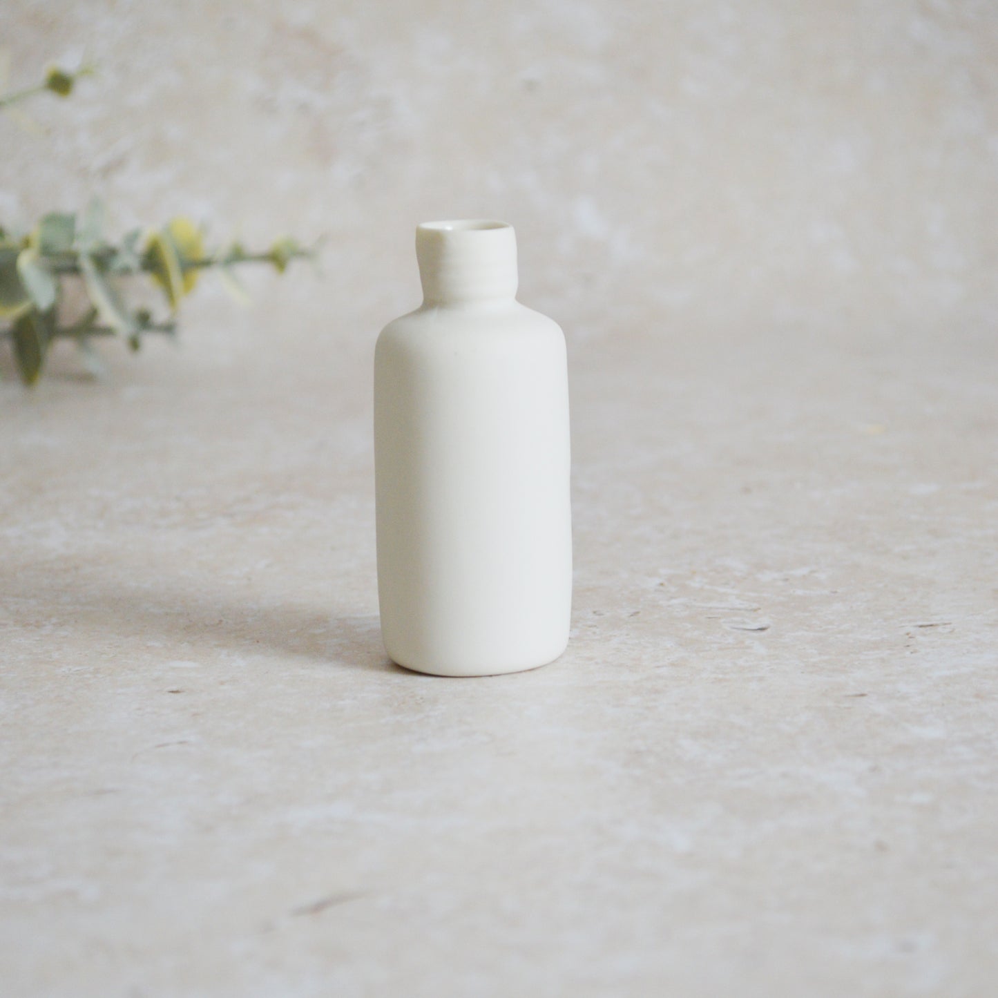 Seconds* Discontinued* I Love You Small Bottle With an Oxide Heart | Porcelain | Valentines Keepsake (A21)