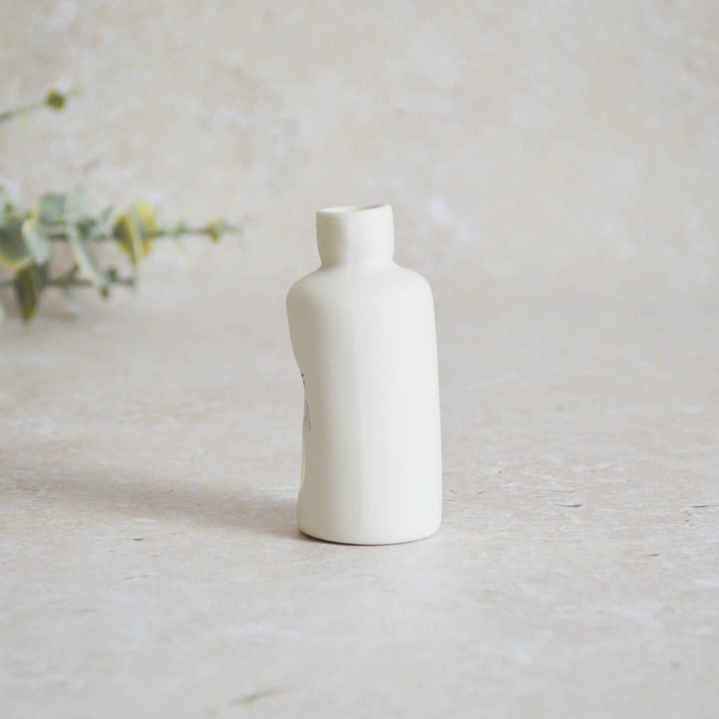 Seconds* Discontinued* I Love You Small Bottle With A Gold Heart | Porcelain | Valentines Keepsake (A22)
