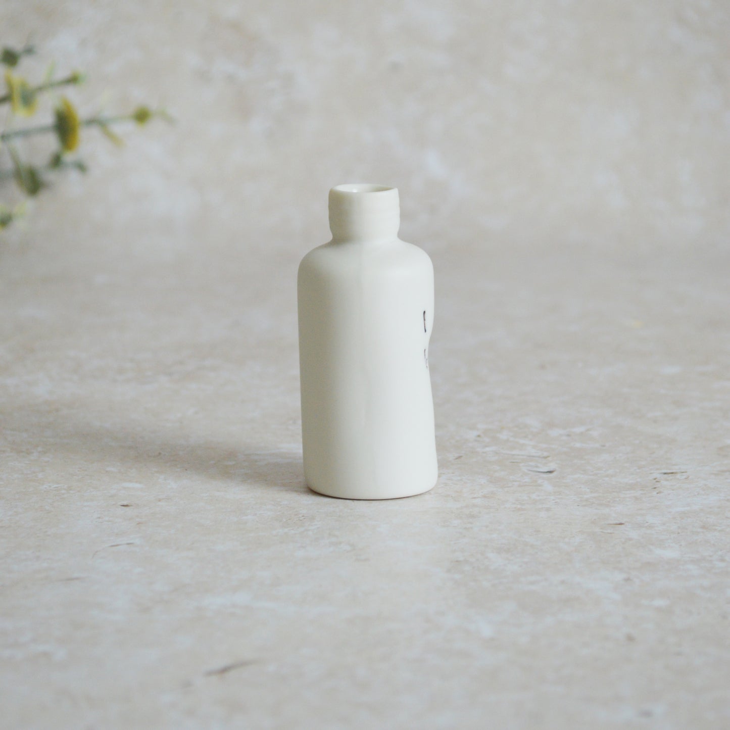 Seconds* Discontinued* I Love You Small Bottle With an Oxide Heart | Porcelain | Valentines Keepsake (A31)