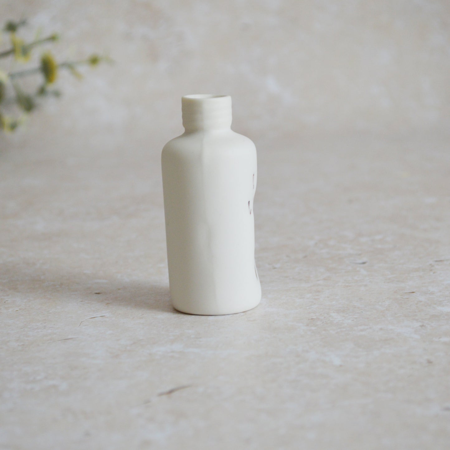 Seconds* Discontinued* I Love You Small Bottle With A Gold Heart | Porcelain | Valentines Keepsake (A32)