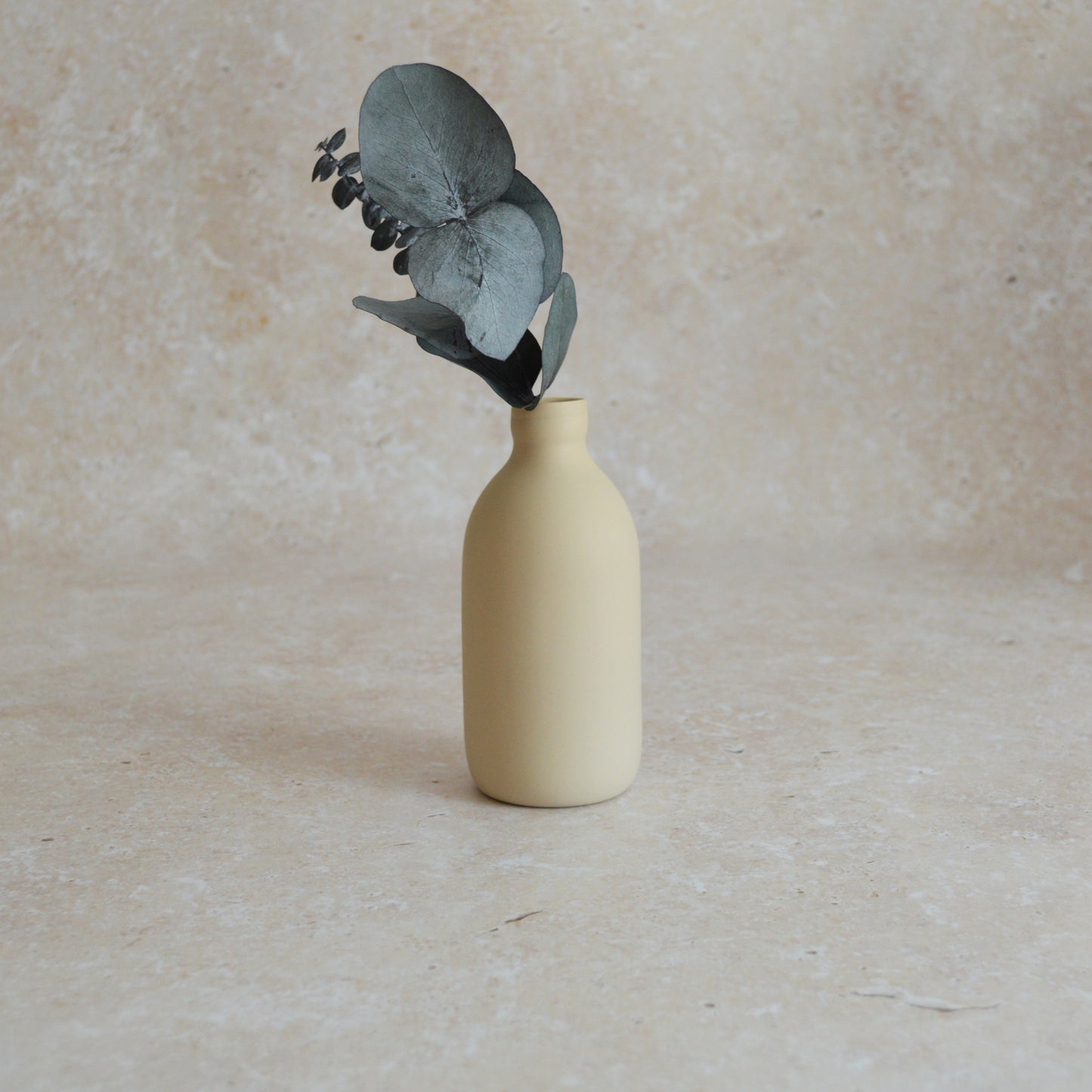 Seconds* Discontinued* Sunshine Bottle Vase With A Gold Embossed Sun | Flower Vase | Porcelain Vase (A34)