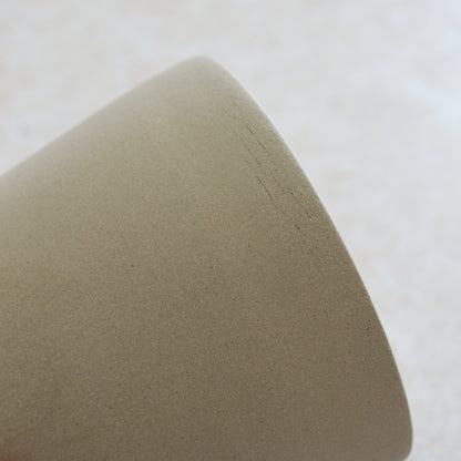 Seconds* Pastel Grey Collard Neck Ceramic Vase With An Embossed Gold Heart | Stoneware Vase | Flower Vase (A36)