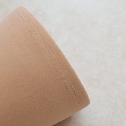 Seconds* Pastel Pink Collard Neck Ceramic Vase With A Gold Embossed Heart | Stoneware Vase | Flower Vase (A43)