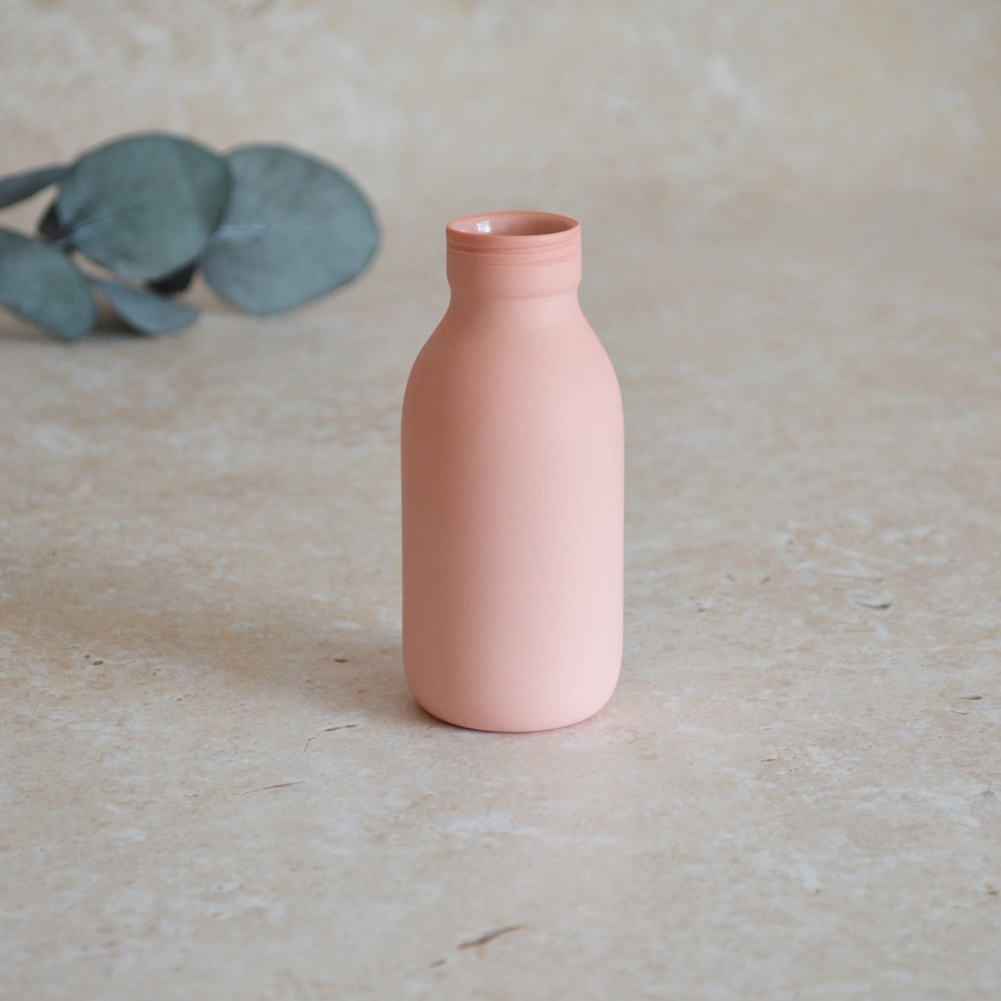 Seconds* MEDIUM PINK Pastel Bottle Vases With A Gold Embossed Heart | Summer Vase | Flower Vase | Porcelain (A46)