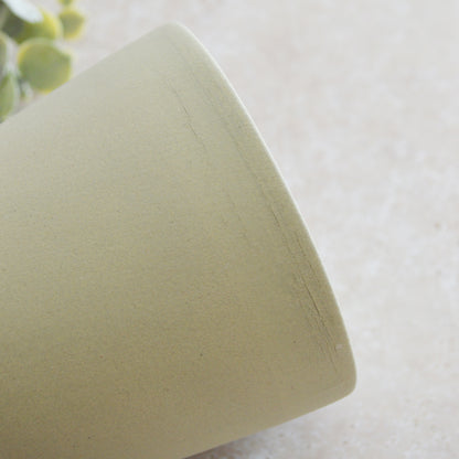 Seconds* Pastel Mint Collard Neck Ceramic Vase With A Gold Embossed Heart | Stoneware Vase | Flower Vase (A47)