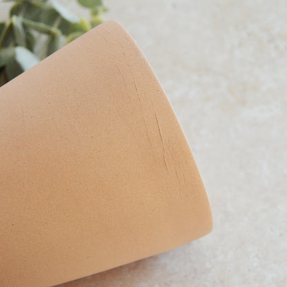 Seconds* Pastel Pink Collard Neck Ceramic Vase With A Gold Embossed Heart | Stoneware Vase | Flower Vase (A51)