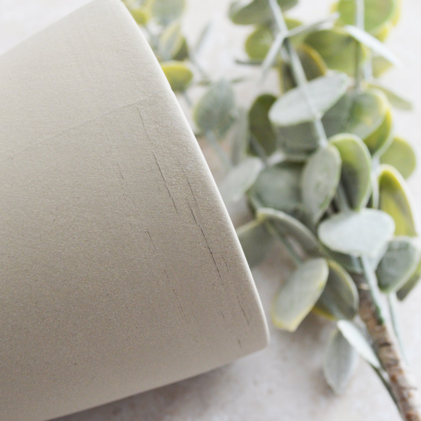 Seconds* Pastel Grey Collard Neck Ceramic Vase With An Embossed Gold Heart | Stoneware Vase | Flower Vase (A53)