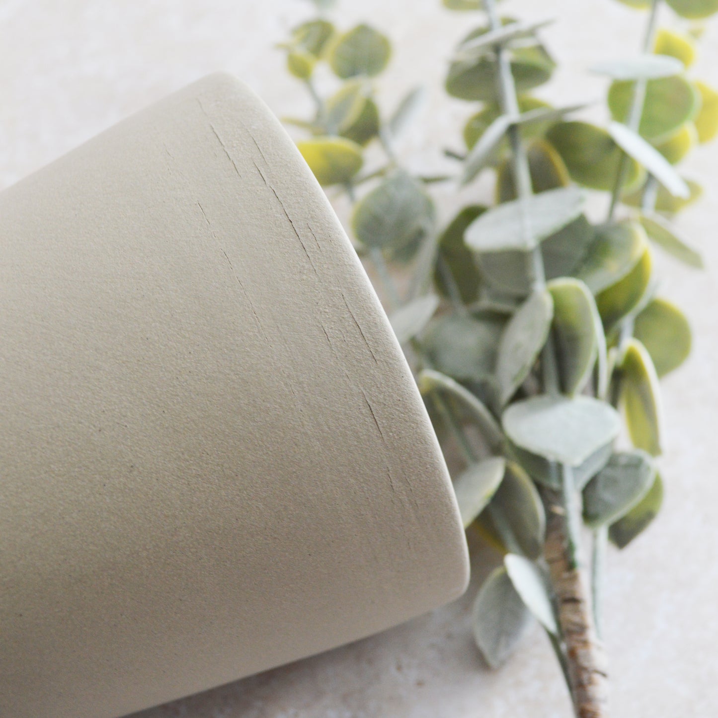 Seconds* Pastel Grey Collard Neck Ceramic Vase With An Embossed Gold Heart | Stoneware Vase | Flower Vase (A53)