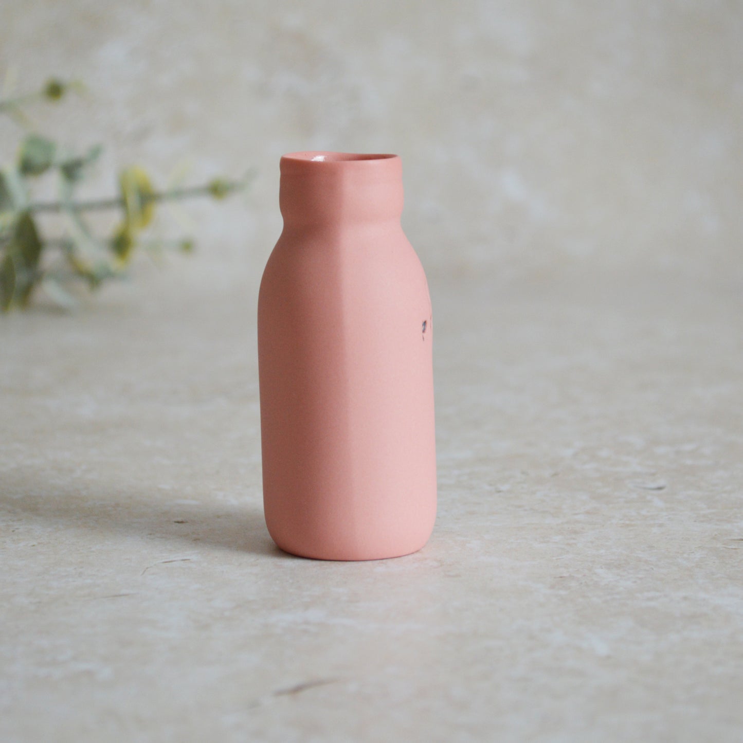 Seconds* Discontinued*Love Potion Bottle Vase With A Gold Embossed Heart | Valentine's Gift | Porcelain Vase (A61)