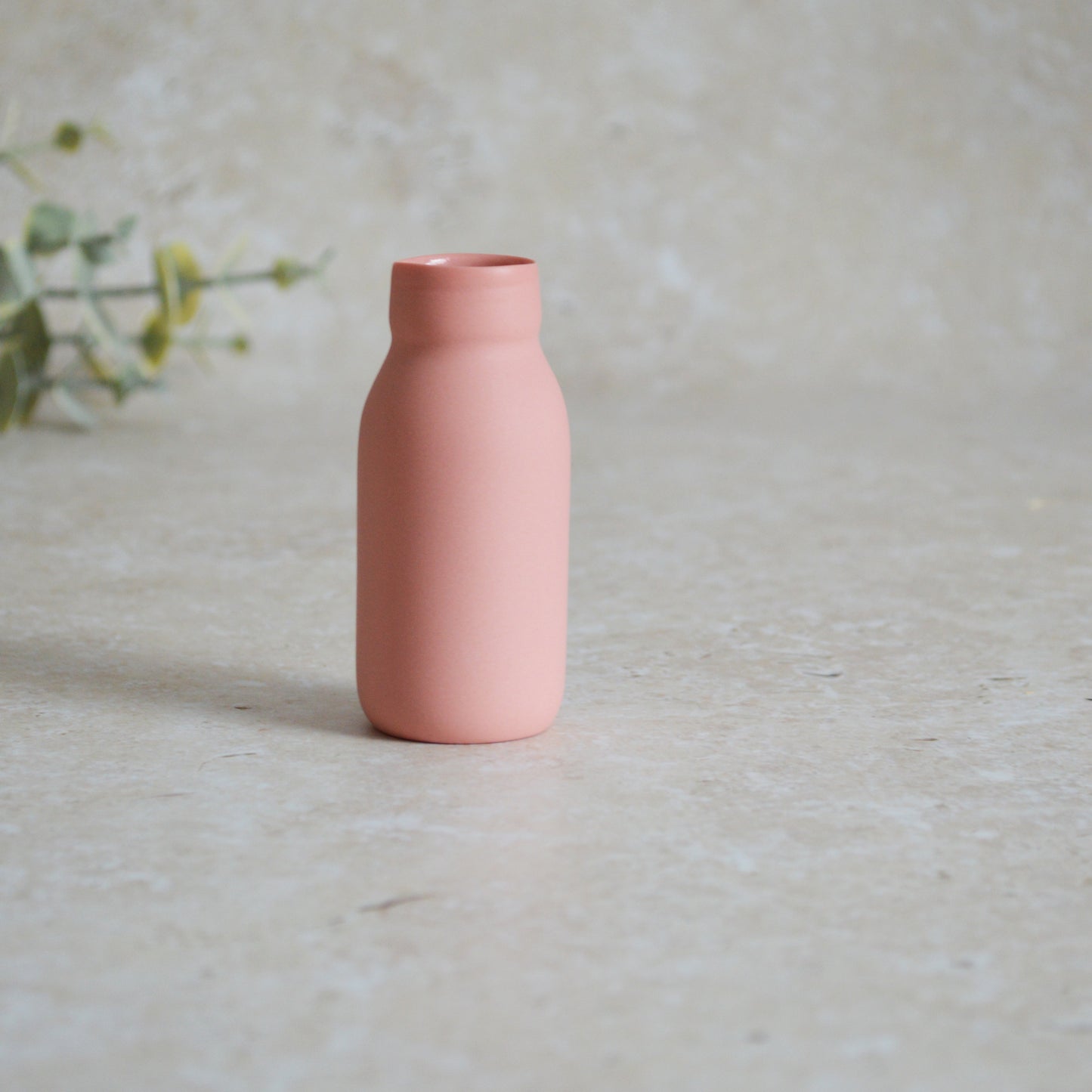 Seconds* Discontinued*Love Potion Bottle Vase With A Gold Embossed Heart | Valentine's Gift | Porcelain Vase (A61)