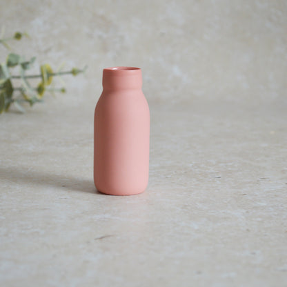 Seconds* Discontinued*Love Potion Bottle Vase With A Gold Embossed Heart | Valentine's Gift | Porcelain Vase (A61)
