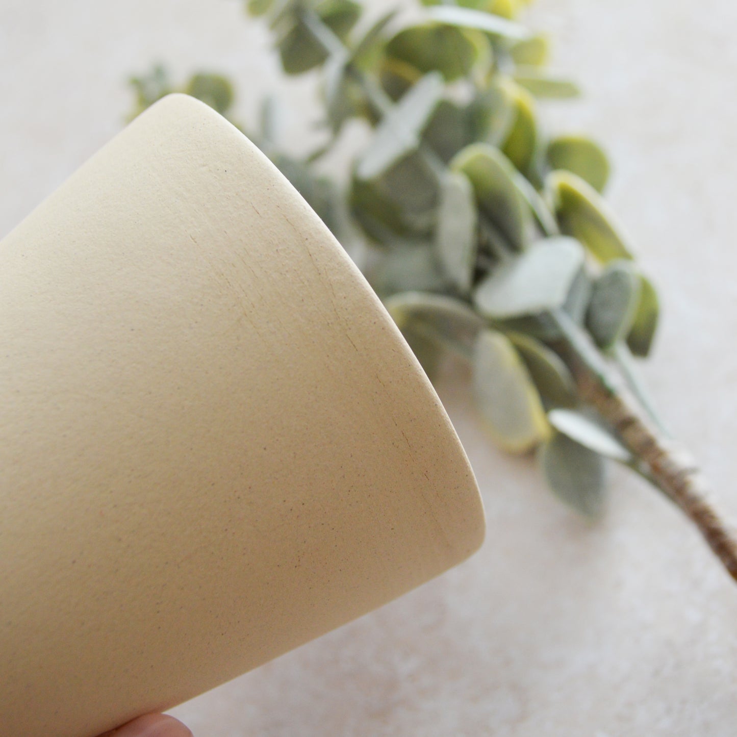 Seconds* Discontinued* Beige Angled Ceramic Vase With A Gold Embossed Heart | Stoneware Vase | Flower Vase (A63)