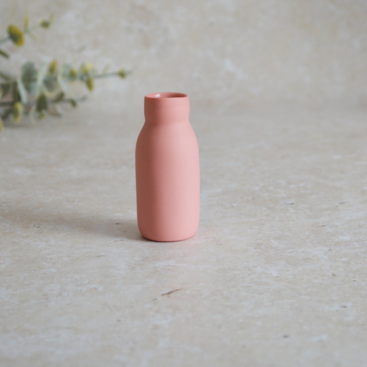 Seconds* Discontinued* Love Potion Bottle Vase With A Gold Embossed Heart | Valentine's Gift | Porcelain Vase (A66)