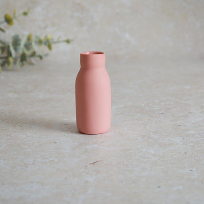 Seconds* Discontinued* Love Potion Bottle Vase With A Gold Embossed Heart | Valentine's Gift | Porcelain Vase (A66)