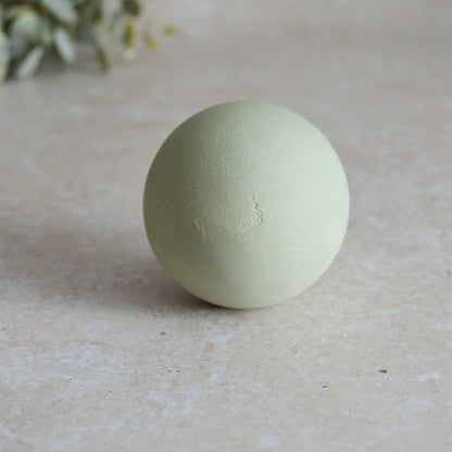 Seconds* MINT Large Pastel Bauble With A Gold Heart | Stoneware | Hanging Christmas Decorations | Christmas Tree Decor (A6)