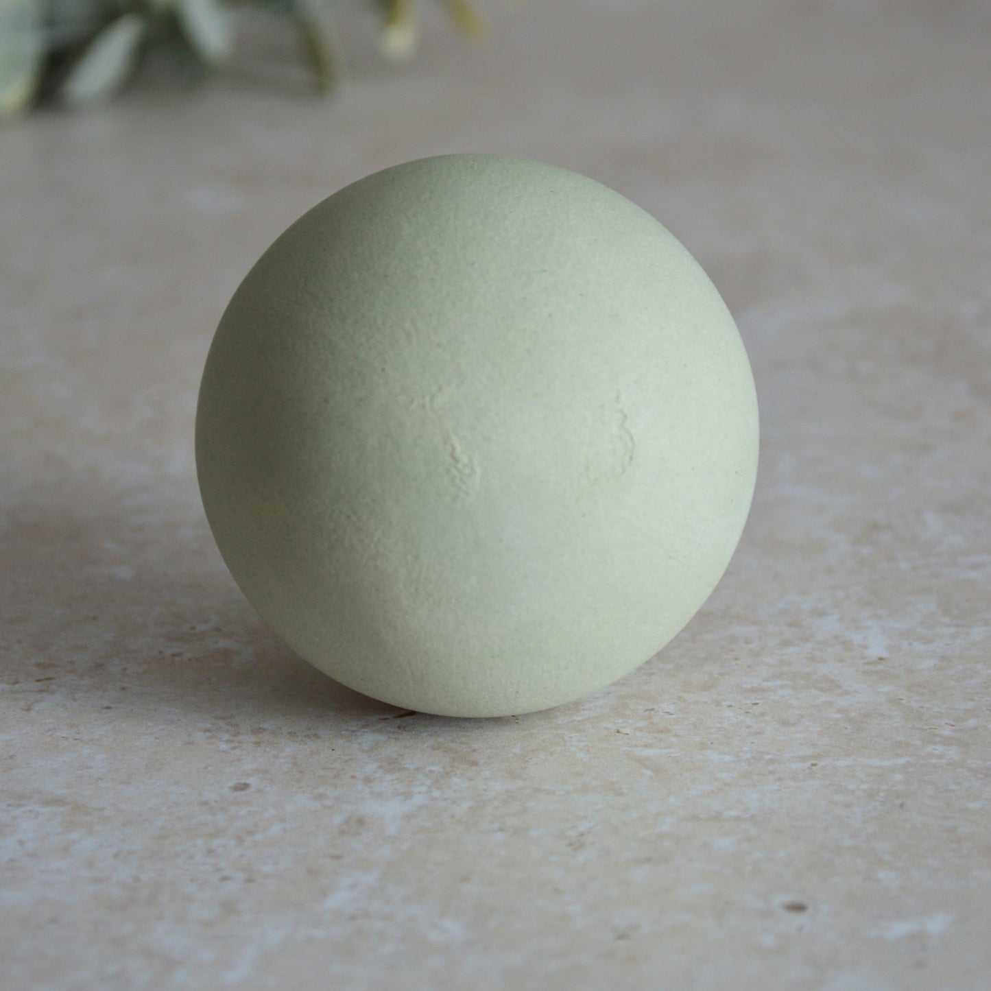 Seconds* MINT Large Pastel Bauble With A Gold Heart | Stoneware | Hanging Christmas Decorations | Christmas Tree Decor (A6)