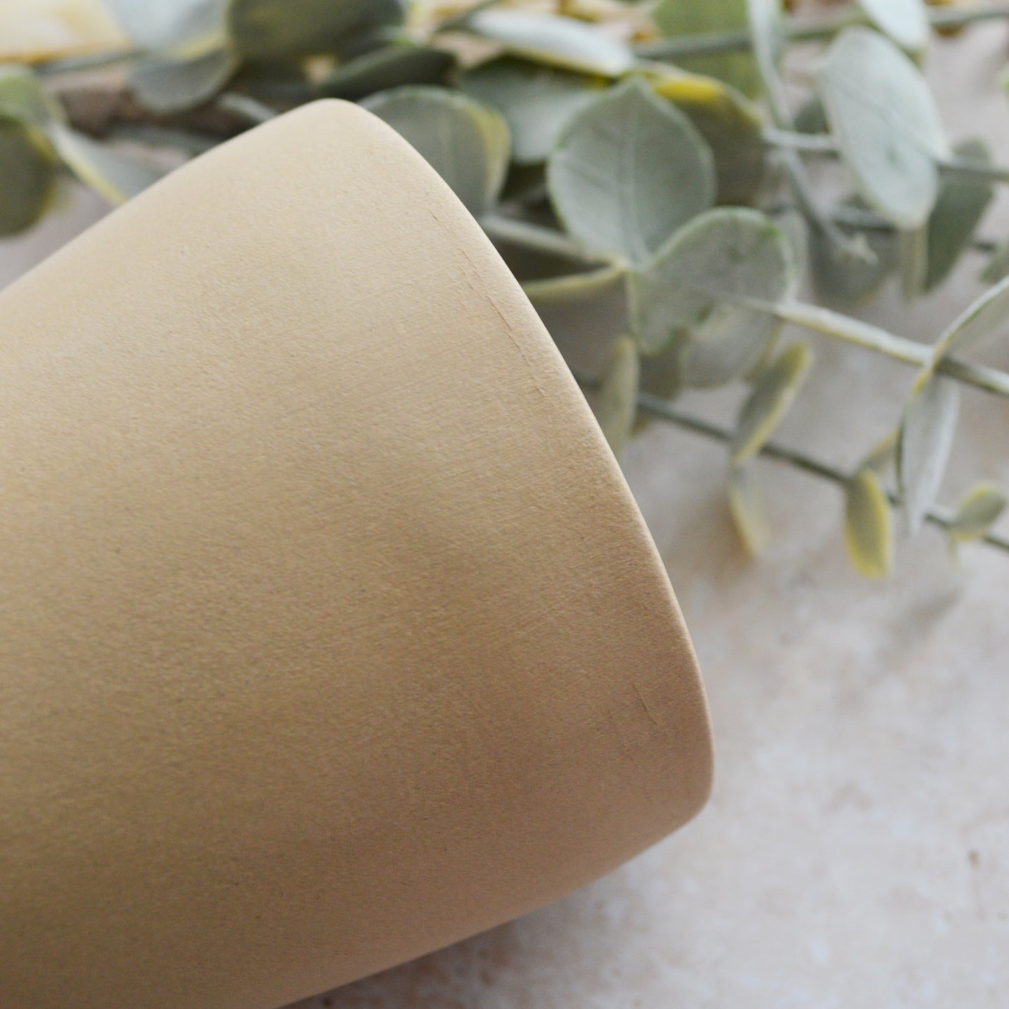 Seconds* Discontinued* Pastel Brown Ceramic Vase With A Short Rim And An Embossed Gold Heart | Flower Vase | Home Decor | Gifts For Her | Stoneware (A73)