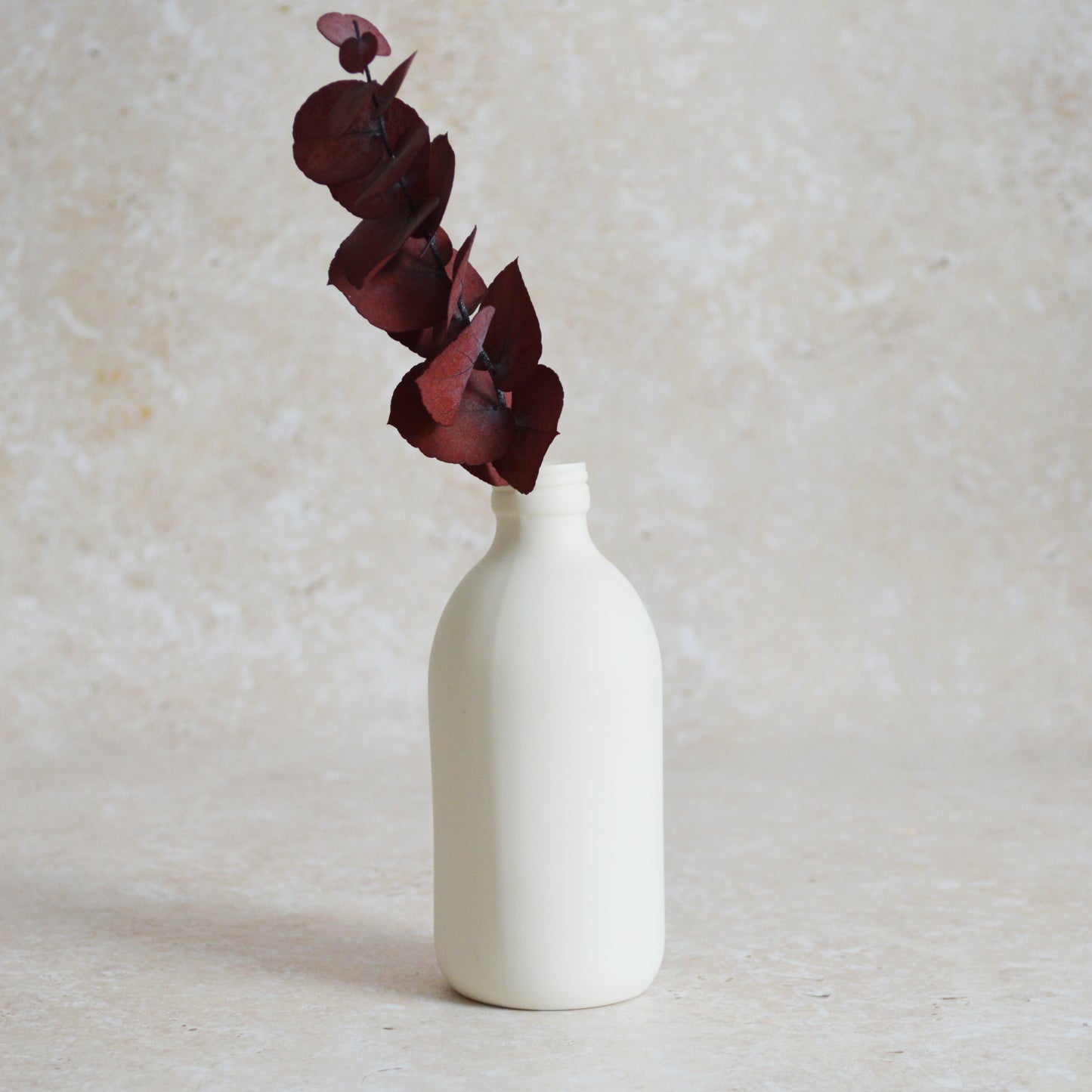 Seconds*  Large White Bottle Vase With A Gold Embossed Heart | Flower Vase | Porcelain Vase (A74)