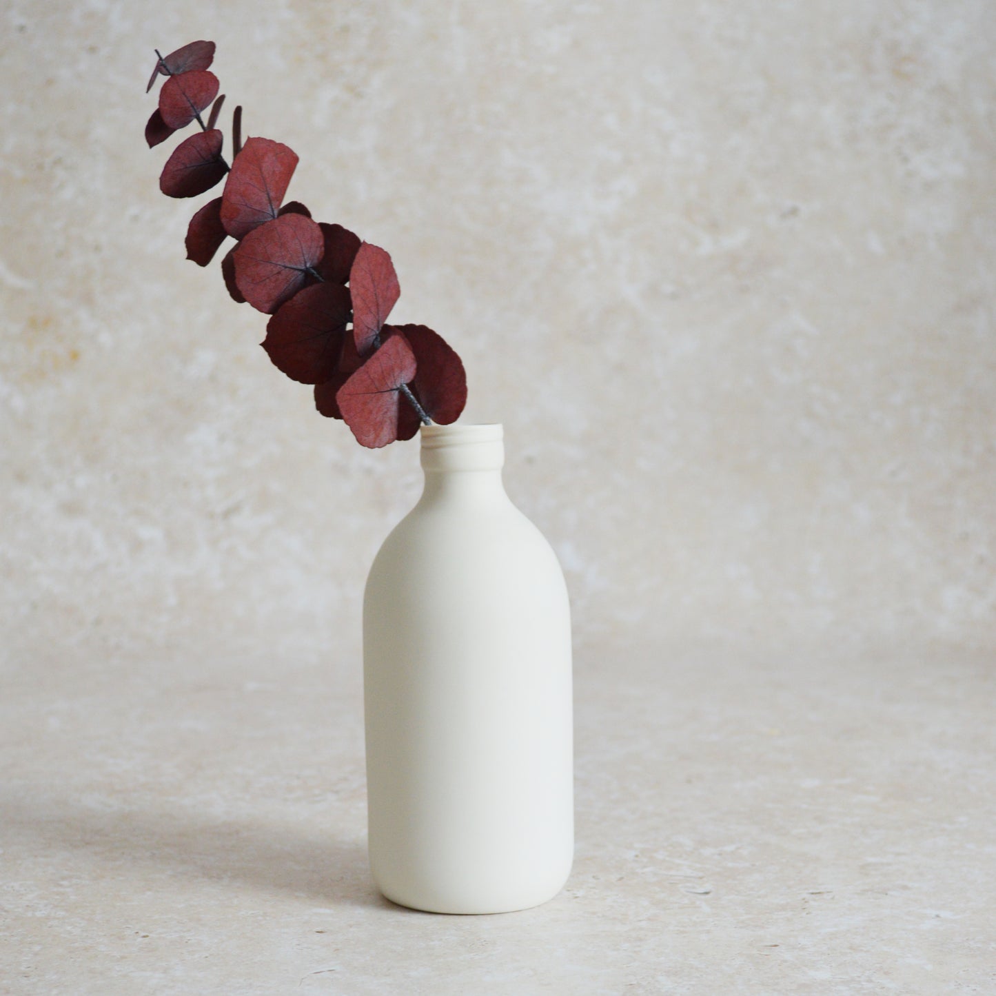 Seconds*  Large White Bottle Vase With A Gold Embossed Heart | Flower Vase | Porcelain Vase (A74)