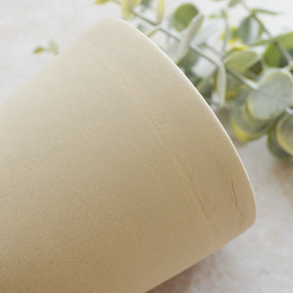 Seconds* Beige Collard Neck Ceramic Vase With A Gold Embossed Heart | Stoneware Vase | Flower Vase (A80)