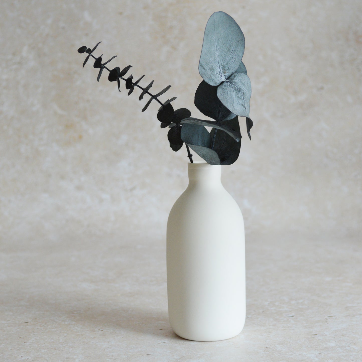 Seconds* Large White Bottle Vase With A Gold Embossed Heart | Flower Vase | Porcelain Vase (A82)