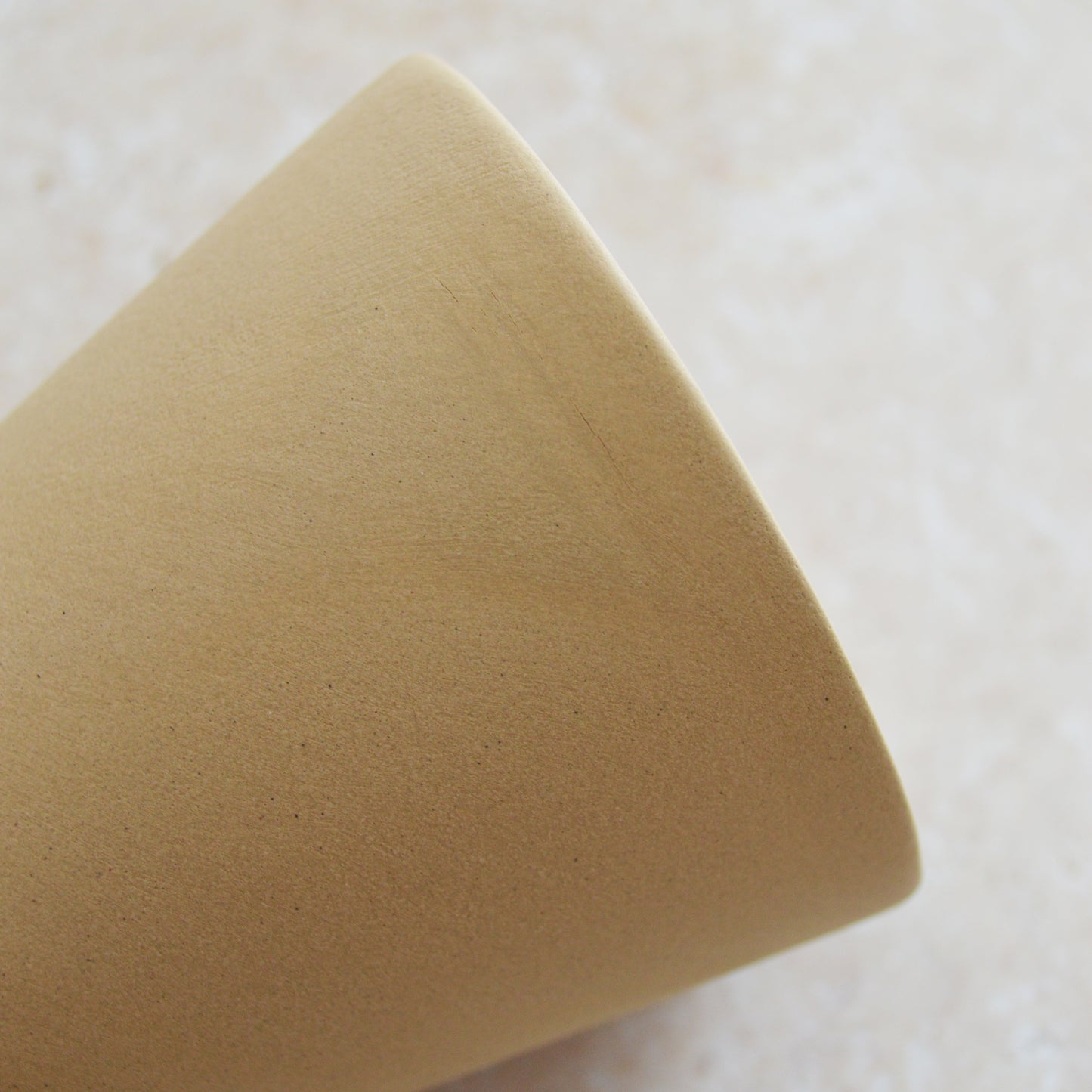 Seconds* Discontinued* Pastel Brown Angled Ceramic Vase With A Gold Embossed Heart | Stoneware Vase | Flower Vase (A85)