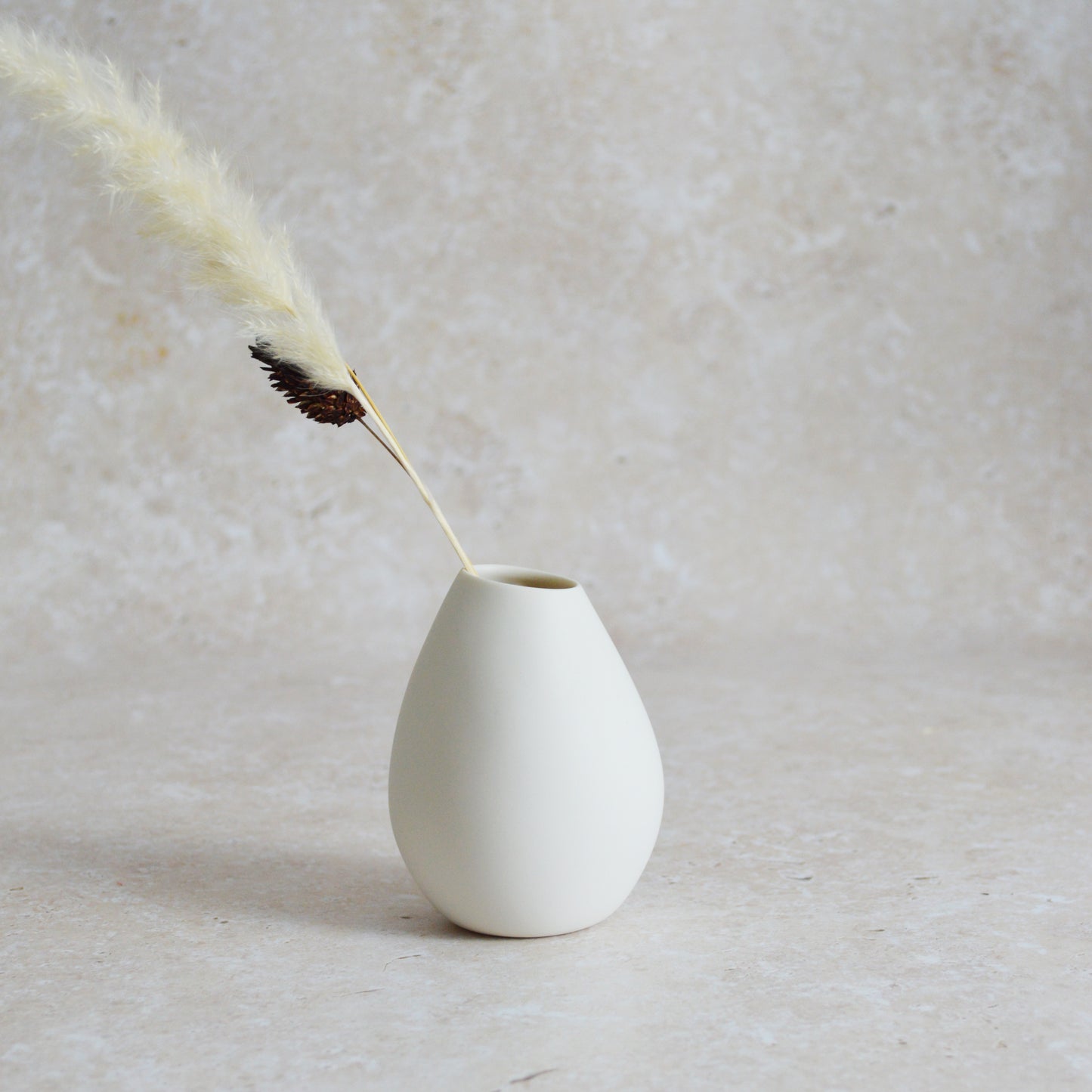 Seconds* Small White Bud Vase with an Embossed Gold Heart | Porcelain | Flower Vase | Mother's Day Vase (A98)