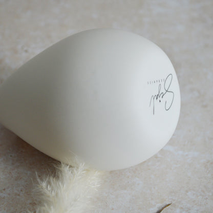 Seconds* Small White Bud Vase with an Embossed Gold Heart | Porcelain | Flower Vase | Mother's Day Vase (A98)
