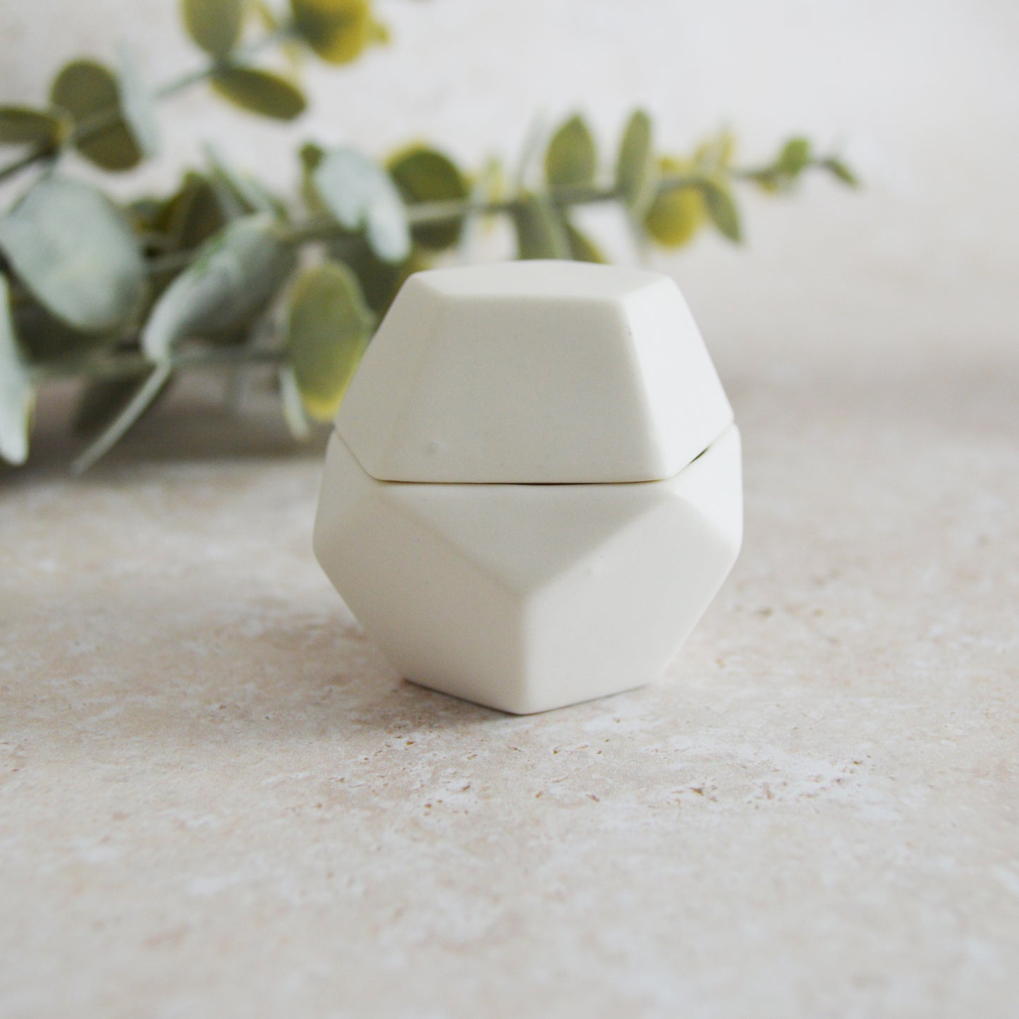 Sample* Seconds* Porcelain Dodecahedron Pot with a Gold Lustre Heart (A99 & A102)