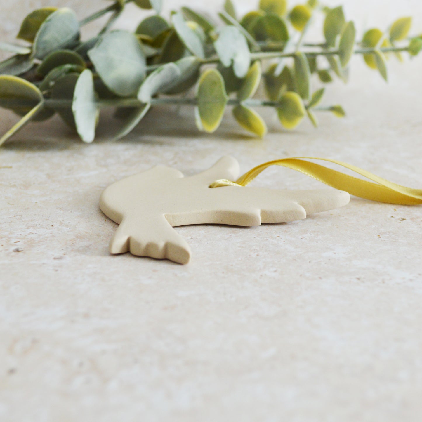 Sample* Christmas Dove Decoration | Soft Cream | Hanging Decoration | Christmas Decor | Tree Ornament (B10)