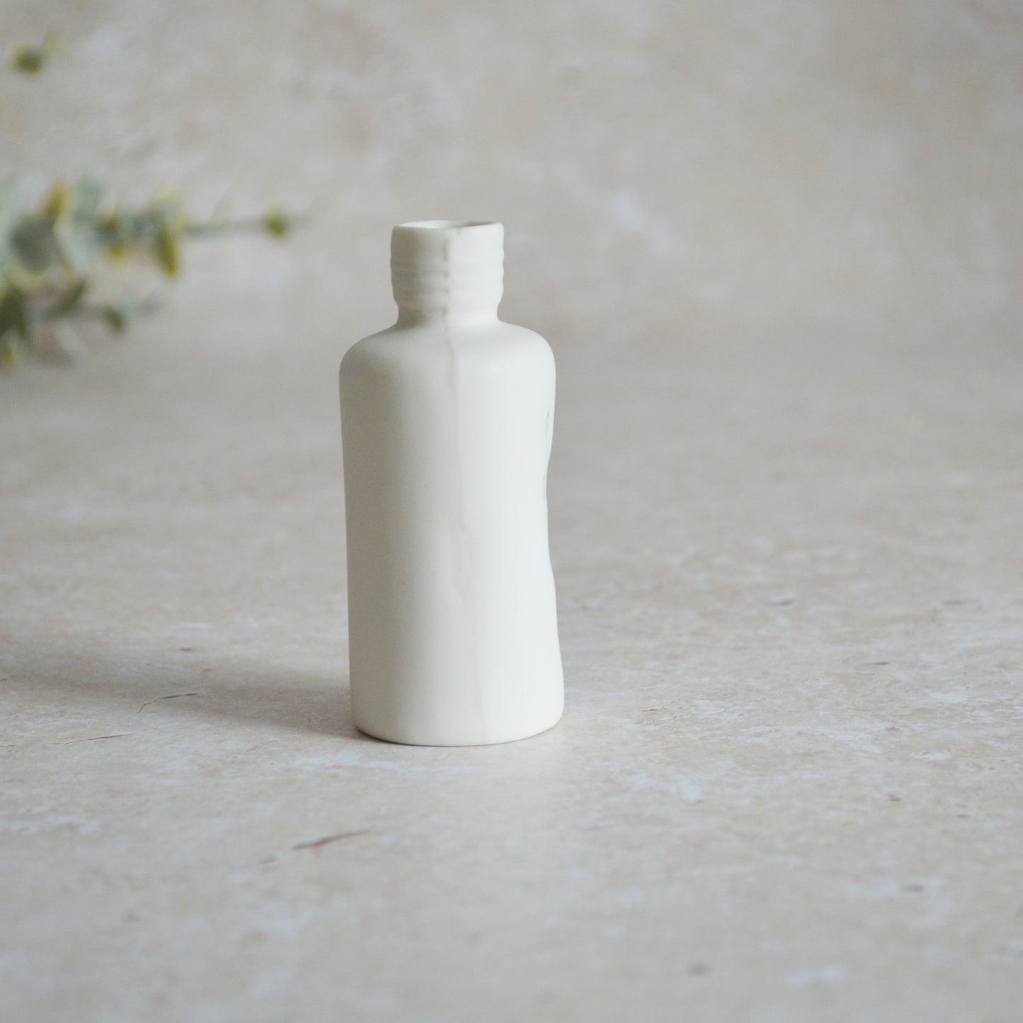 Seconds* Discontinued* I Love You Small Bottle With an Oxide Heart | Porcelain | Valentines Keepsake (B24)