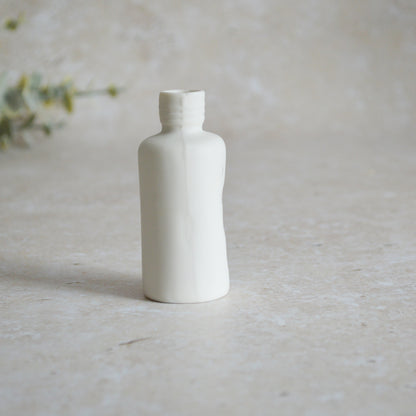 Seconds* Discontinued* I Love You Small Bottle With an Oxide Heart | Porcelain | Valentines Keepsake (B24)