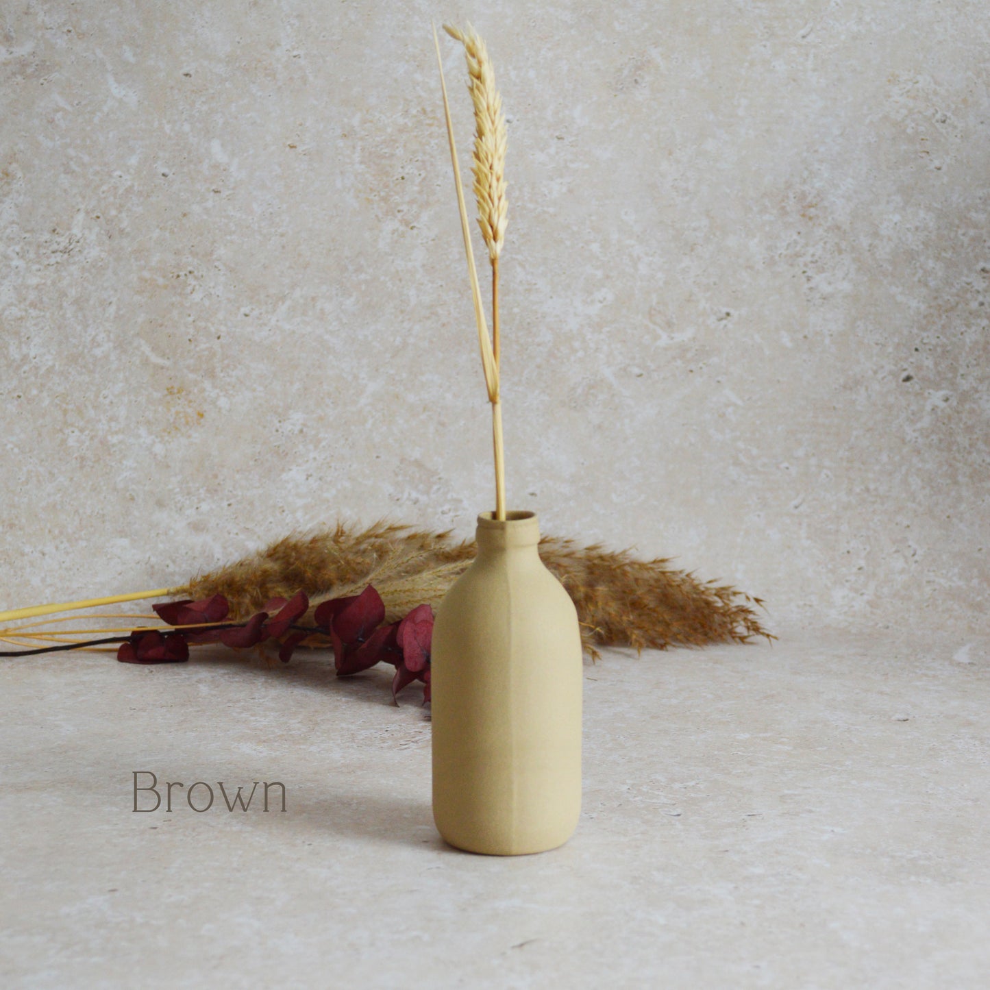 Sample* Seconds* Large Stoneware Pastel Bottle Vases | Flower Vase | Bottle Vase | Stoneware (B55,B57,B60,B63,B66)