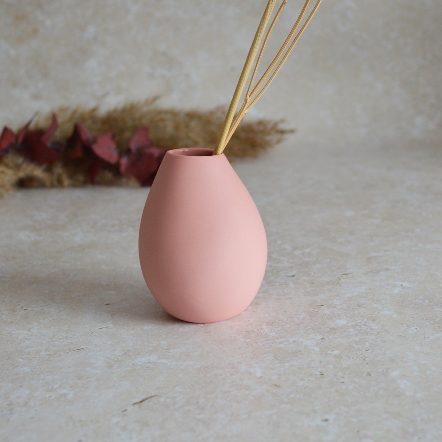 Seconds* Pastel Pink Bud Vase With An Embossed Gold Heart | Valentines | Flower Vase | Porcelain (B65)