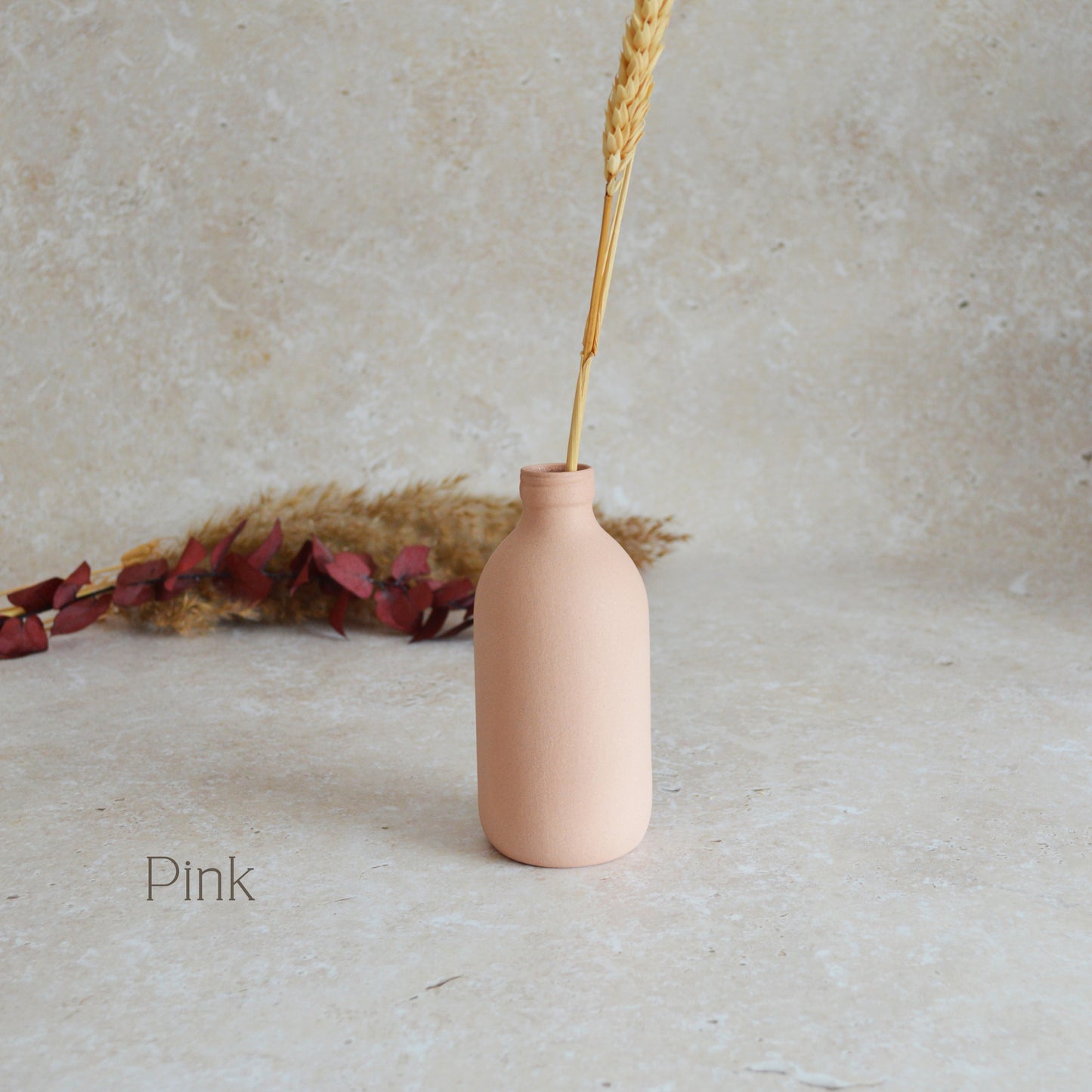 Sample* Seconds* Large Stoneware Pastel Bottle Vases | Flower Vase | Bottle Vase | Stoneware (B55,B57,B60,B63,B66)