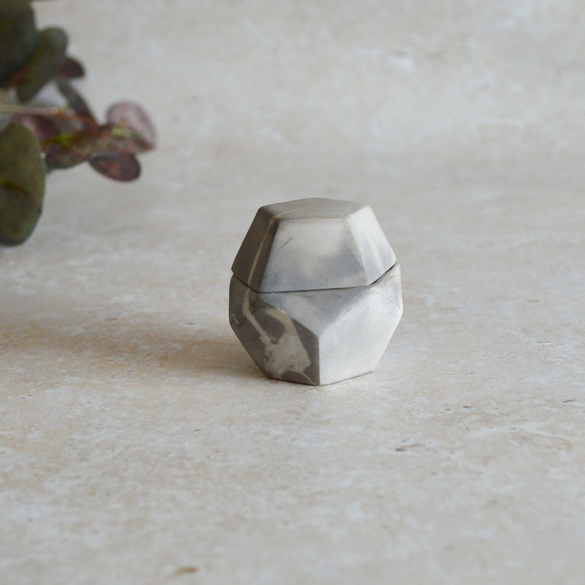 Smoke Fired Dodecahedron | Small | Smoke Fired | Porcelain
