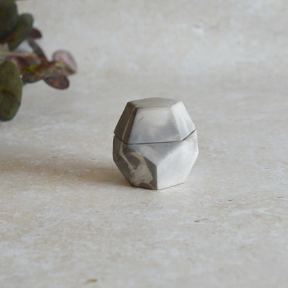 Smoke Fired Dodecahedron | Small | Smoke Fired | Porcelain
