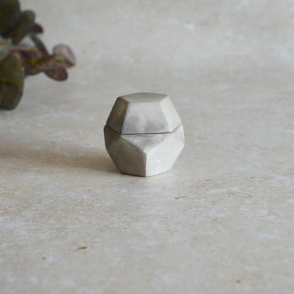 Smoke Fired Dodecahedron | Small | Smoke Fired | Porcelain
