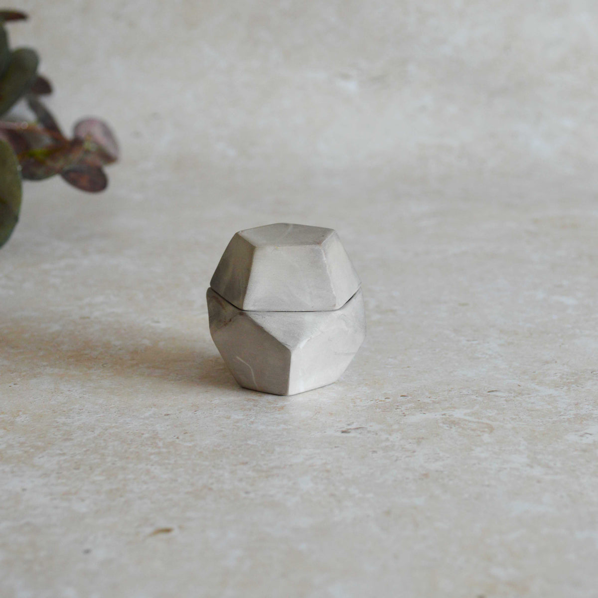 Smoke Fired Dodecahedron | Small | Smoke Fired | Porcelain