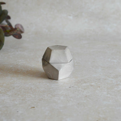 Smoke Fired Dodecahedron | Small | Smoke Fired | Porcelain
