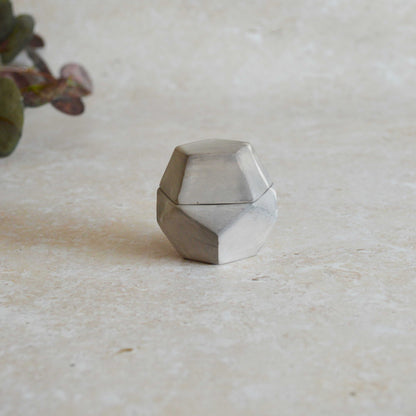 Smoke Fired Dodecahedron | Small | Smoke Fired | Porcelain