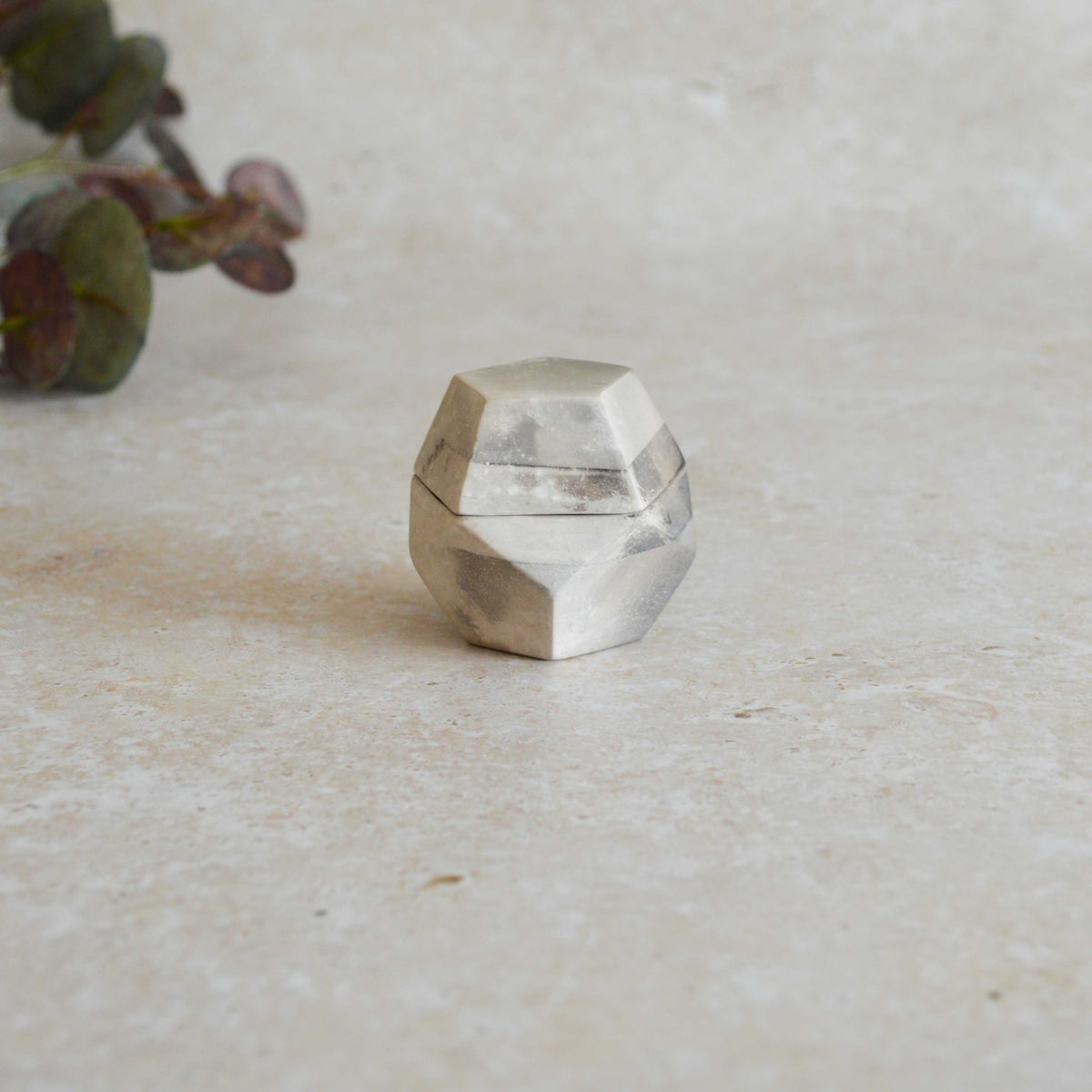 Smoke Fired Dodecahedron | Small | Smoke Fired | Porcelain
