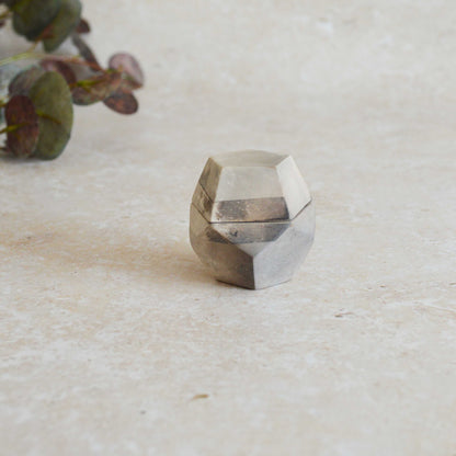 Smoke Fired Dodecahedron | Small | Smoke Fired | Porcelain
