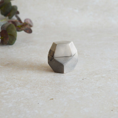 Smoke Fired Dodecahedron | Small | Smoke Fired | Porcelain